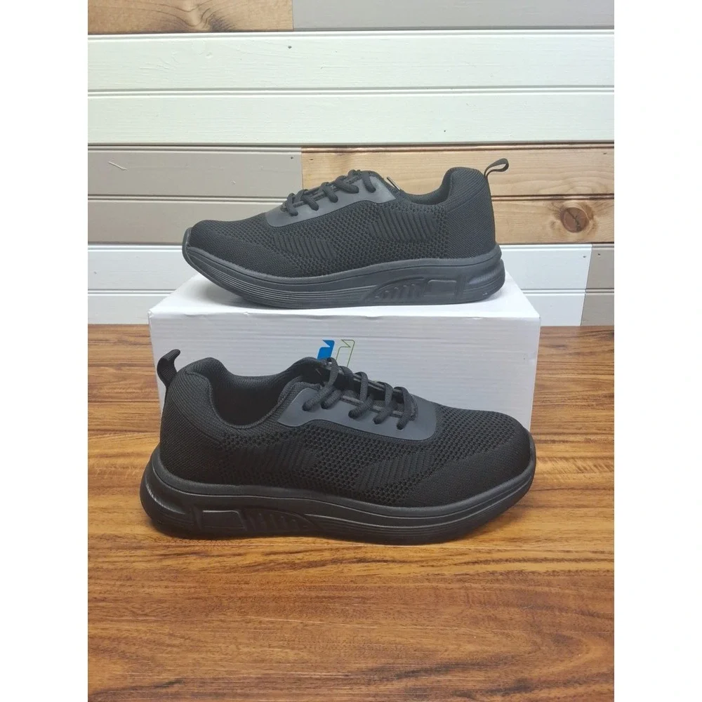 Apis Fitec 9328  Women's Extreme-Light Knitted Walking Shoe 10 Width 5E Black